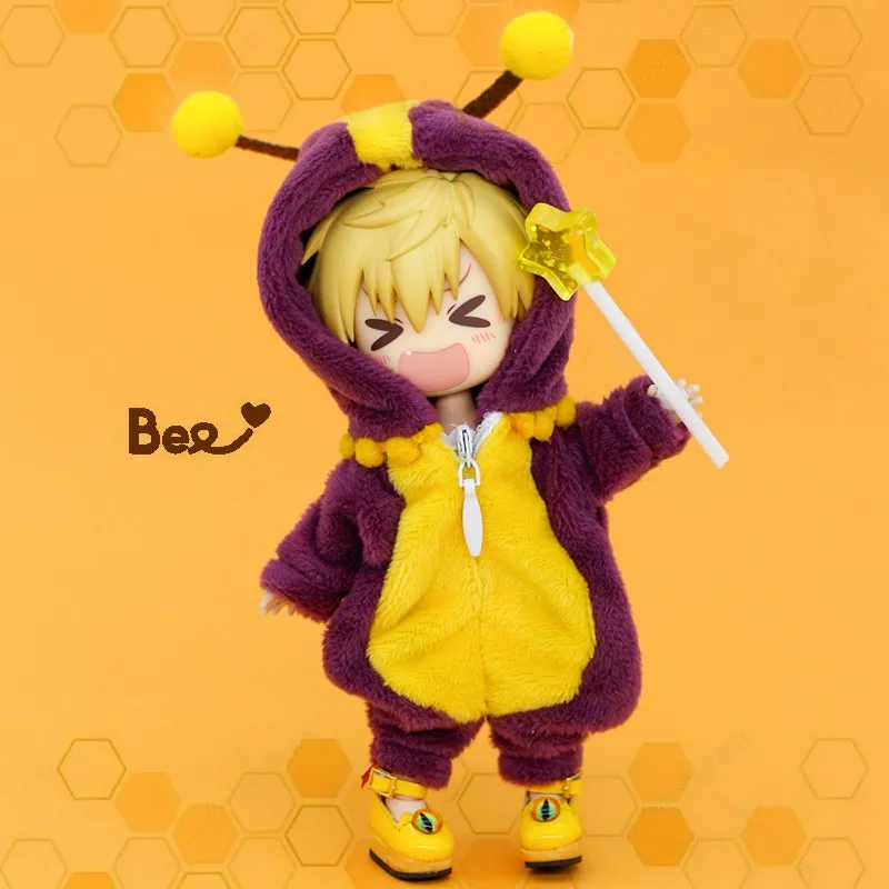 New OB11 Clothes Cute Stuffed Animal Onesie Angel Pajamas Homewear for Ob11,obitsu 11,molly, Gsc,YMY,1/12 BJD Doll Accessories