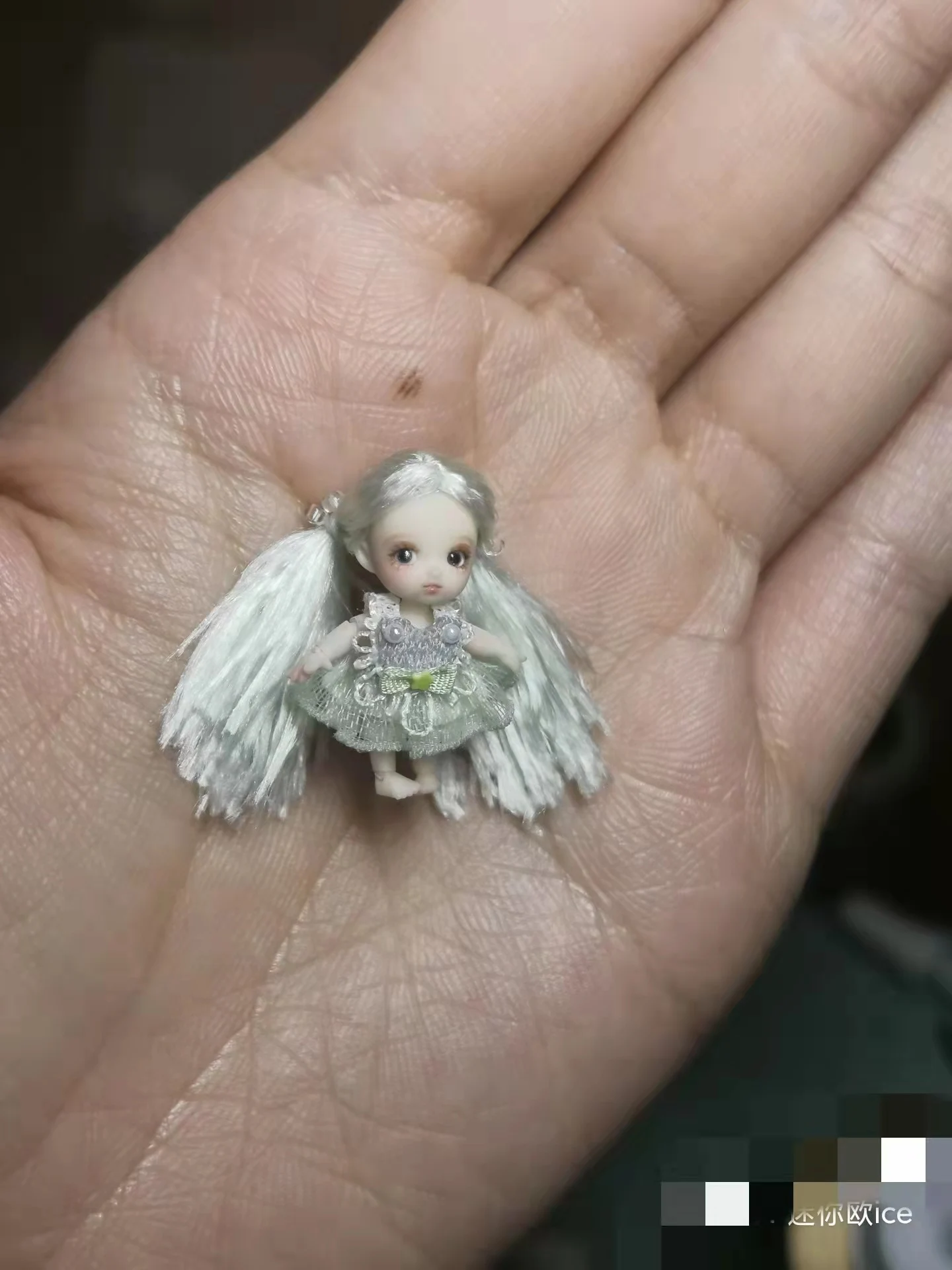 Mini 4cmBJD doll wig silk wig accessories Only sell wigs.