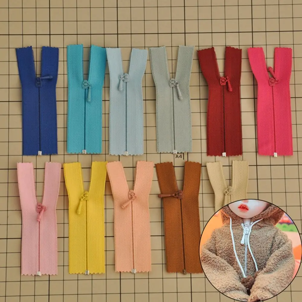 5pcs Invisible Mini Zippers Doll Clothing Zipper DIY Handmade Sewing Scrapbooking Garment Applique DIY Doll Clothes Accessories