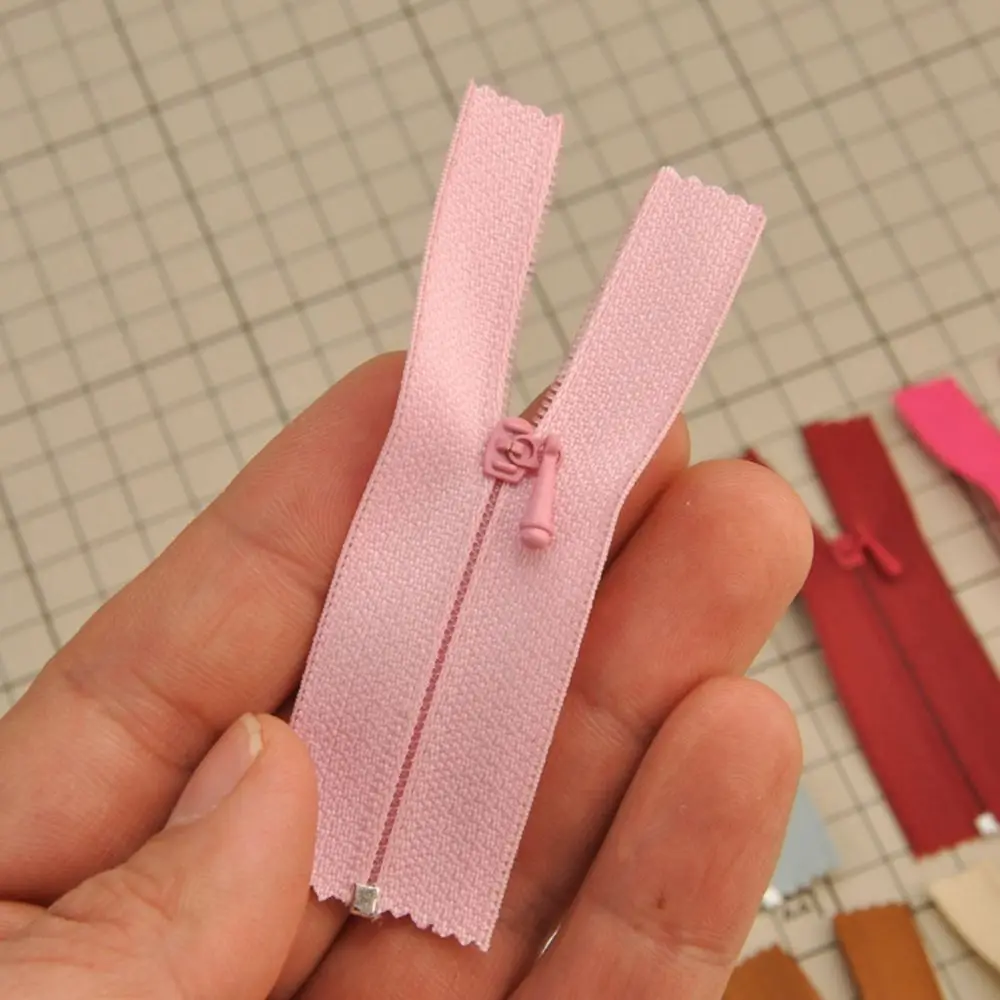 5pcs Invisible Mini Zippers Doll Clothing Zipper DIY Handmade Sewing Scrapbooking Garment Applique DIY Doll Clothes Accessories