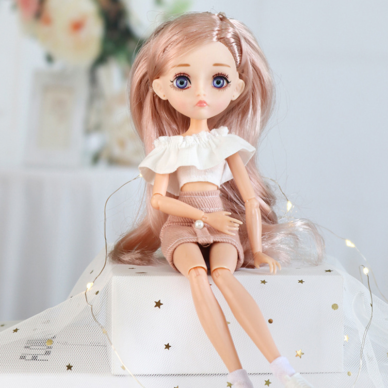 Cute 26cm Fashion Girls Dolls Children Toys Delicate Princess Dolls Playhouse Doll Toys Girls Toys Gift Bjd Doll