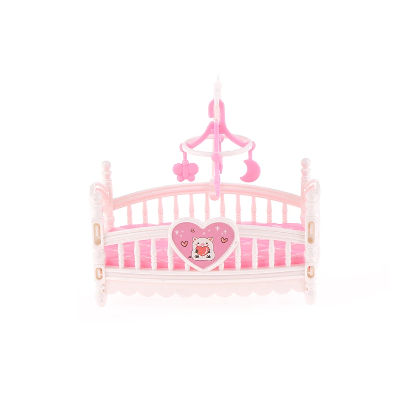 1:12 Dollhouse Miniature Baby Room Bassinet Bed Cradle Bed Furniture Model Decor