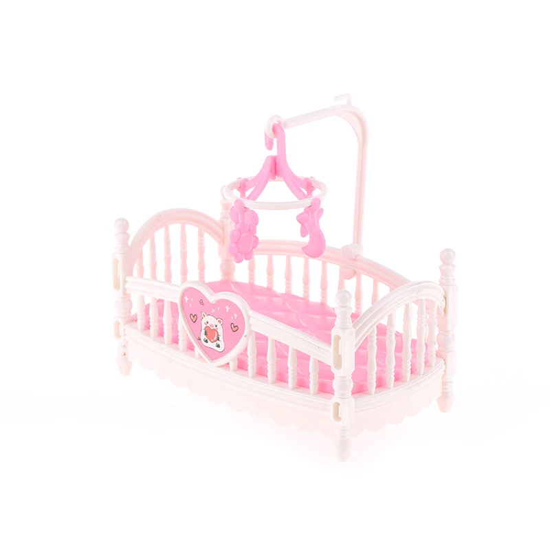 1:12 Dollhouse Miniature Baby Room Bassinet Bed Cradle Bed Furniture Model Decor