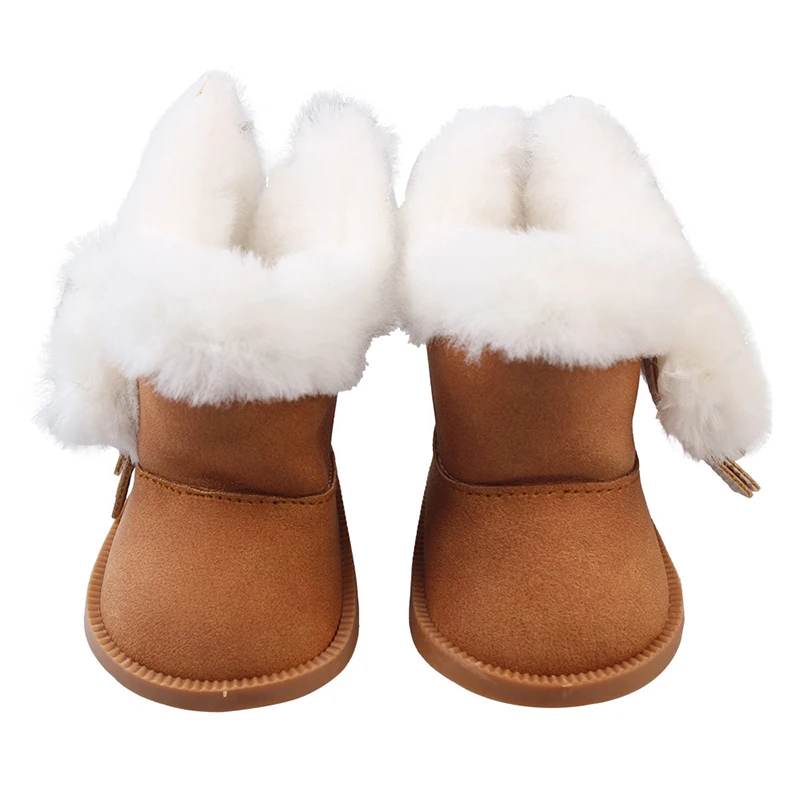 7cm Flower Sequins, Cartoons Doll Shoes Skating Shoes Snow Boots For 43cm Baby New Born&18inch American,OG Girl Doll Accessories