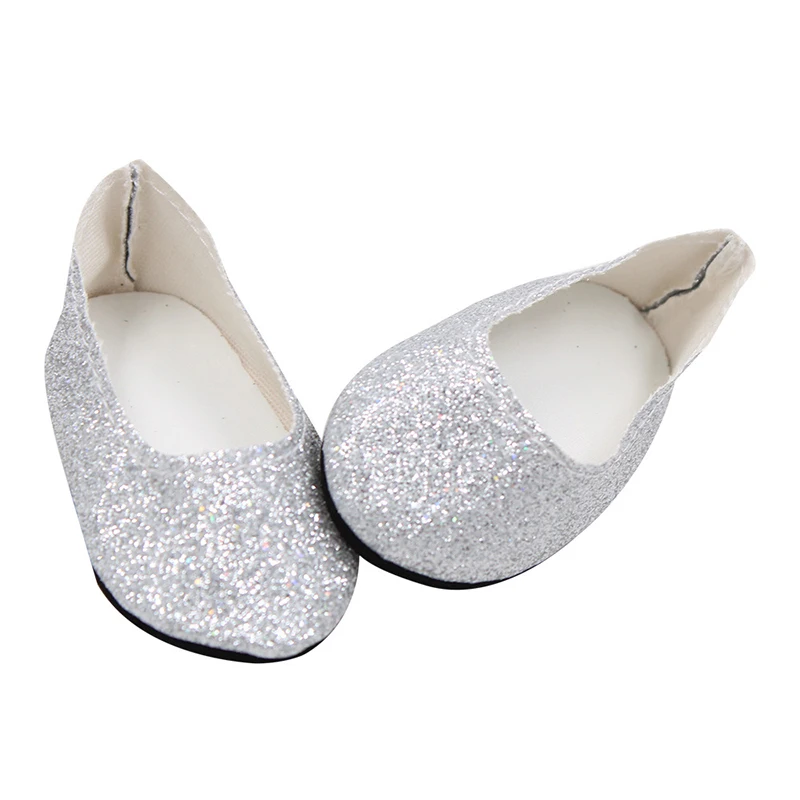 7cm Flower Sequins, Cartoons Doll Shoes Skating Shoes Snow Boots For 43cm Baby New Born&18inch American,OG Girl Doll Accessories