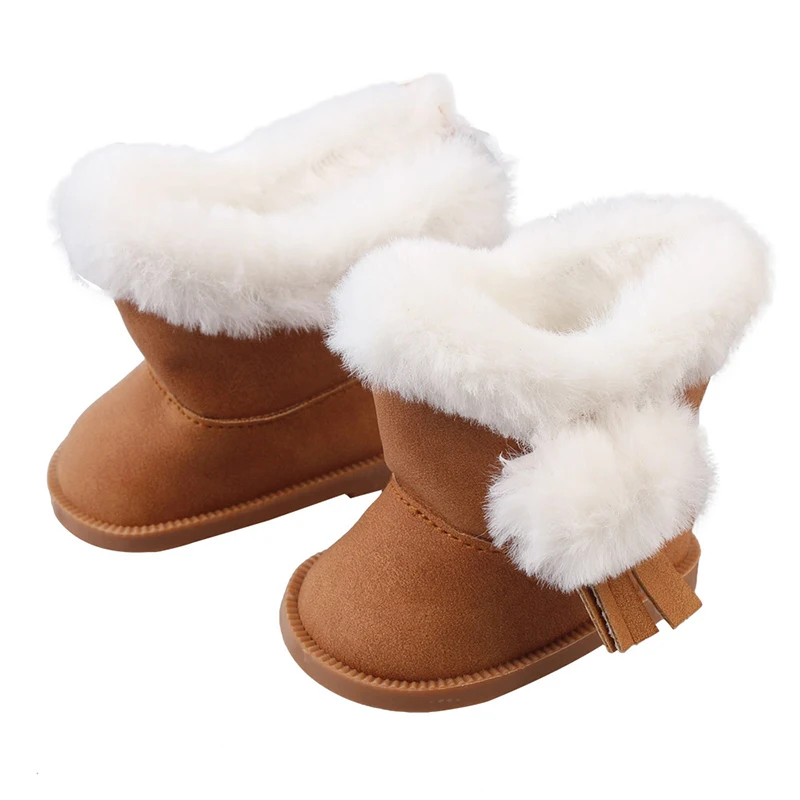 7cm Flower Sequins, Cartoons Doll Shoes Skating Shoes Snow Boots For 43cm Baby New Born&18inch American,OG Girl Doll Accessories