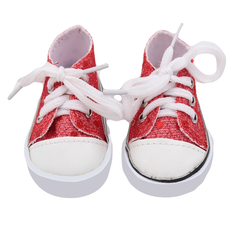 7cm Flower Sequins, Cartoons Doll Shoes Skating Shoes Snow Boots For 43cm Baby New Born&18inch American,OG Girl Doll Accessories