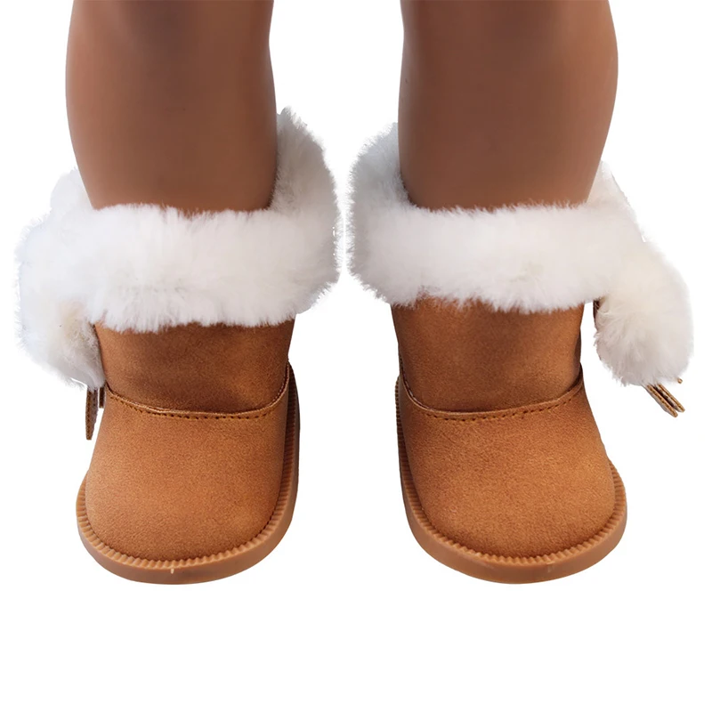 7cm Flower Sequins, Cartoons Doll Shoes Skating Shoes Snow Boots For 43cm Baby New Born&18inch American,OG Girl Doll Accessories