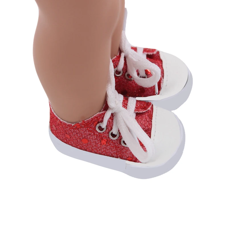 7cm Flower Sequins, Cartoons Doll Shoes Skating Shoes Snow Boots For 43cm Baby New Born&18inch American,OG Girl Doll Accessories