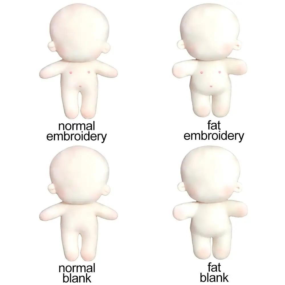 20CM Cotton Dolls Body DIY Idoll Doll Embroidery Or Blank Changing Dressing Game Handmade Playing House Dolls accessories