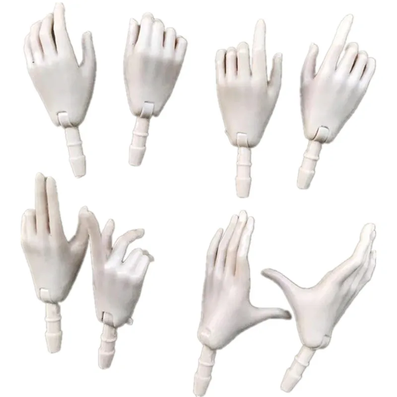 MENGF FR IT 1/6 Doll Replacement Hands Legs Black Beige Brown White Blue Hands DIY Doll Decors Parts Quality Doll Accessories