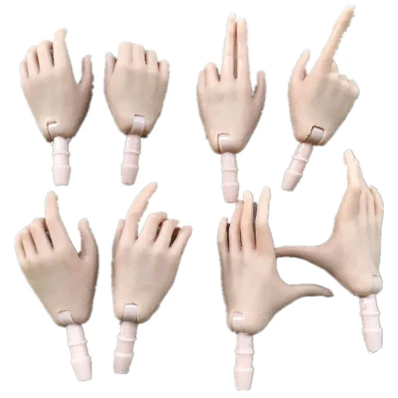 MENGF FR IT 1/6 Doll Replacement Hands Legs Black Beige Brown White Blue Hands DIY Doll Decors Parts Quality Doll Accessories