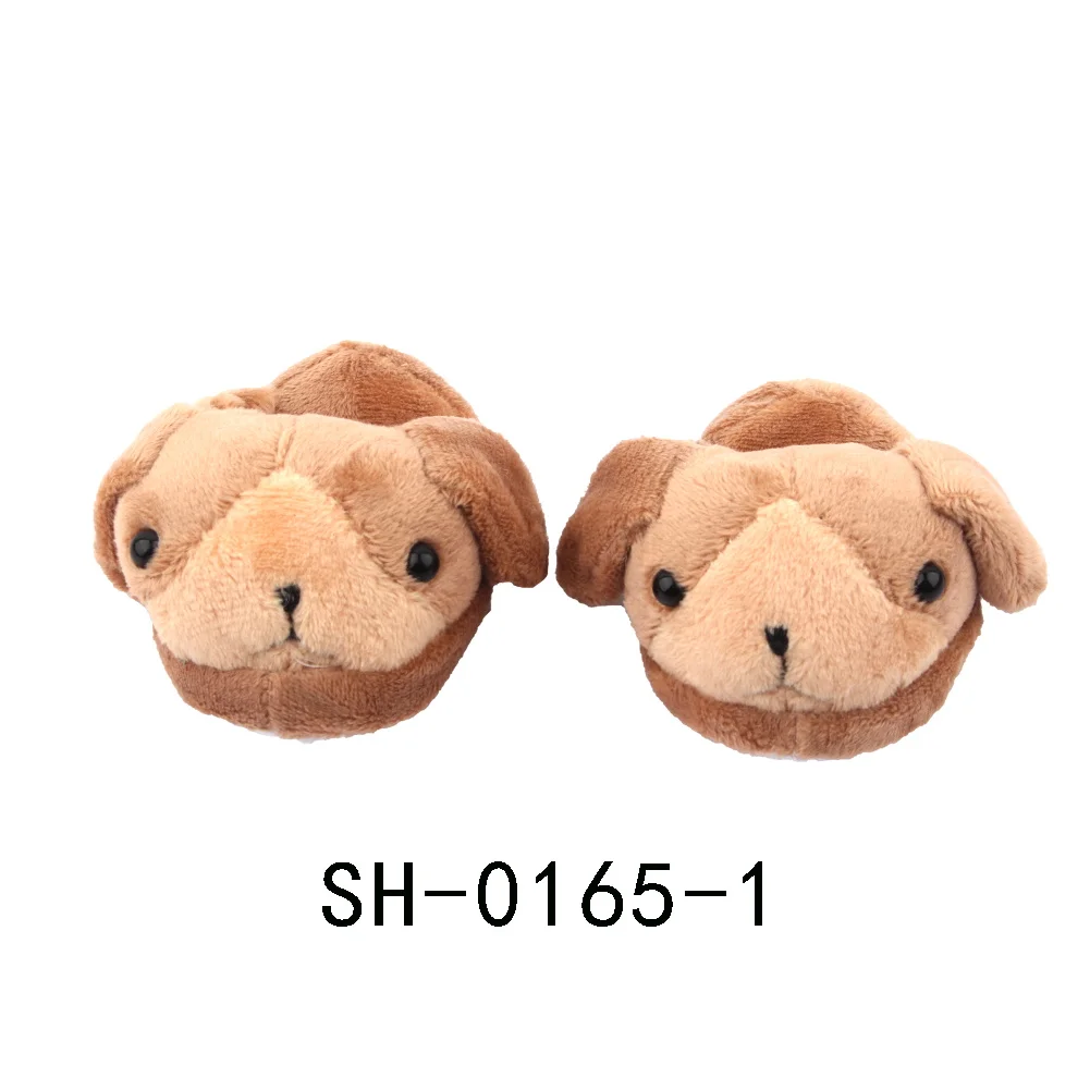 7cm Plush Doll Shoes Cute Bear,Tiger,Frog,Animal Slippers For American 18 Inch,OG&43cm Baby New Born Girl Doll Accessories Toy