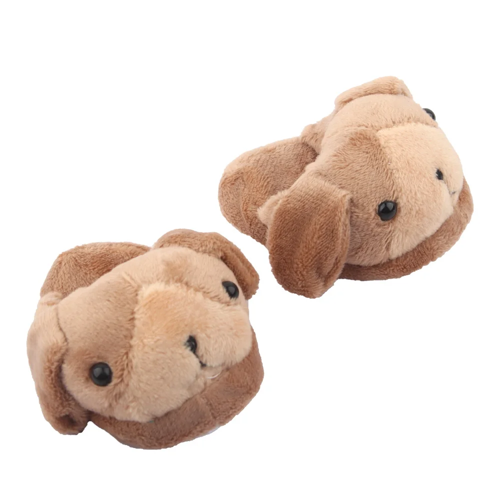 7cm Plush Doll Shoes Cute Bear,Tiger,Frog,Animal Slippers For American 18 Inch,OG&43cm Baby New Born Girl Doll Accessories Toy