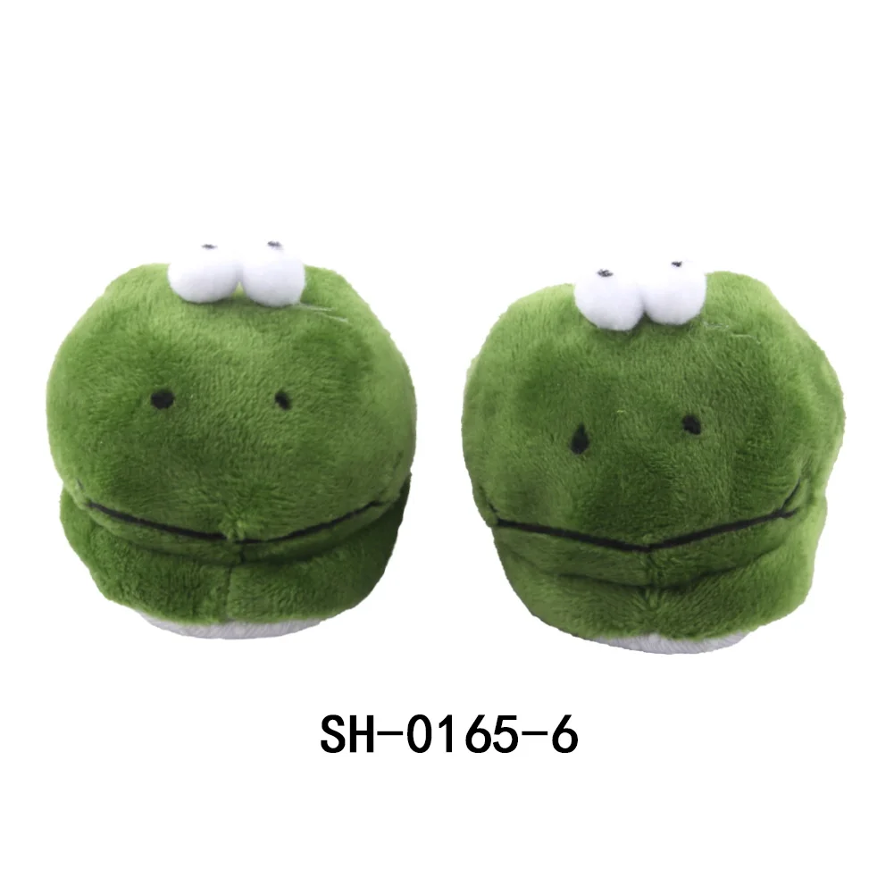 7cm Plush Doll Shoes Cute Bear,Tiger,Frog,Animal Slippers For American 18 Inch,OG&43cm Baby New Born Girl Doll Accessories Toy
