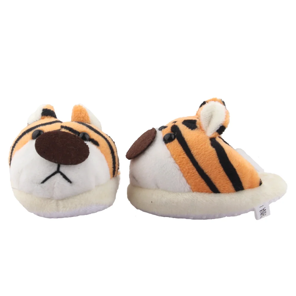 7cm Plush Doll Shoes Cute Bear,Tiger,Frog,Animal Slippers For American 18 Inch,OG&43cm Baby New Born Girl Doll Accessories Toy