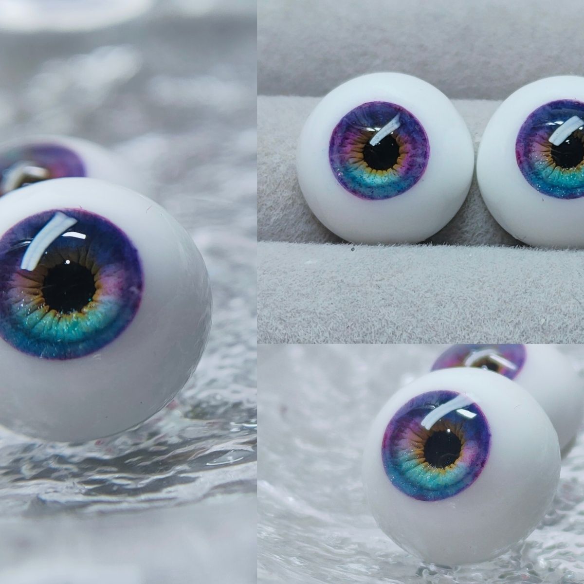 New Doll Eyes 8/10/12/14/16/18mm for 1/3 1/4 1/6 1/8 Bjd Doll Ob11 Plaster Eyeball Handmade Bjd Eye Diy Girl Toys Accessories
