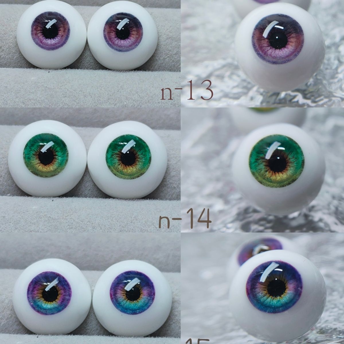 New Doll Eyes 8/10/12/14/16/18mm for 1/3 1/4 1/6 1/8 Bjd Doll Ob11 Plaster Eyeball Handmade Bjd Eye Diy Girl Toys Accessories