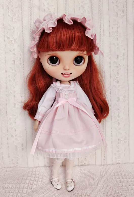 New Blyth clothing Fashion Retro Long Dress Princess skirt Gir Lace Dress for YMY, Licca, Azones, Ob24, 22 Ob27 Doll Accessories