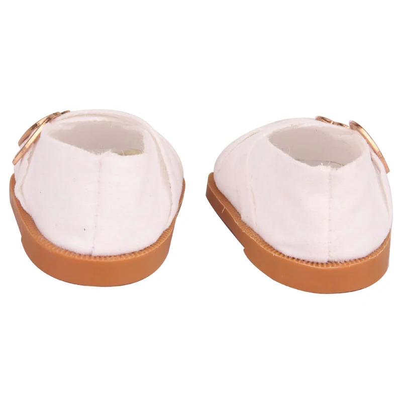 7cm Super Cute Leisure Doll Shoes Double Hearts Pu Leather 18 Inch Mini Handmade Shoes For Reborn Baby Dolls 43 cm Russian Toys