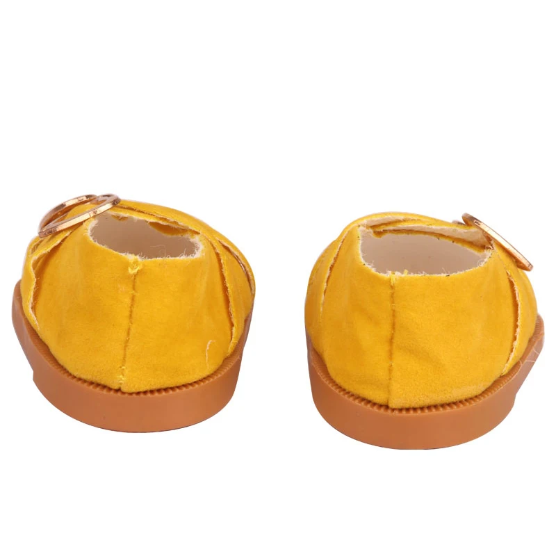 7cm Super Cute Leisure Doll Shoes Double Hearts Pu Leather 18 Inch Mini Handmade Shoes For Reborn Baby Dolls 43 cm Russian Toys