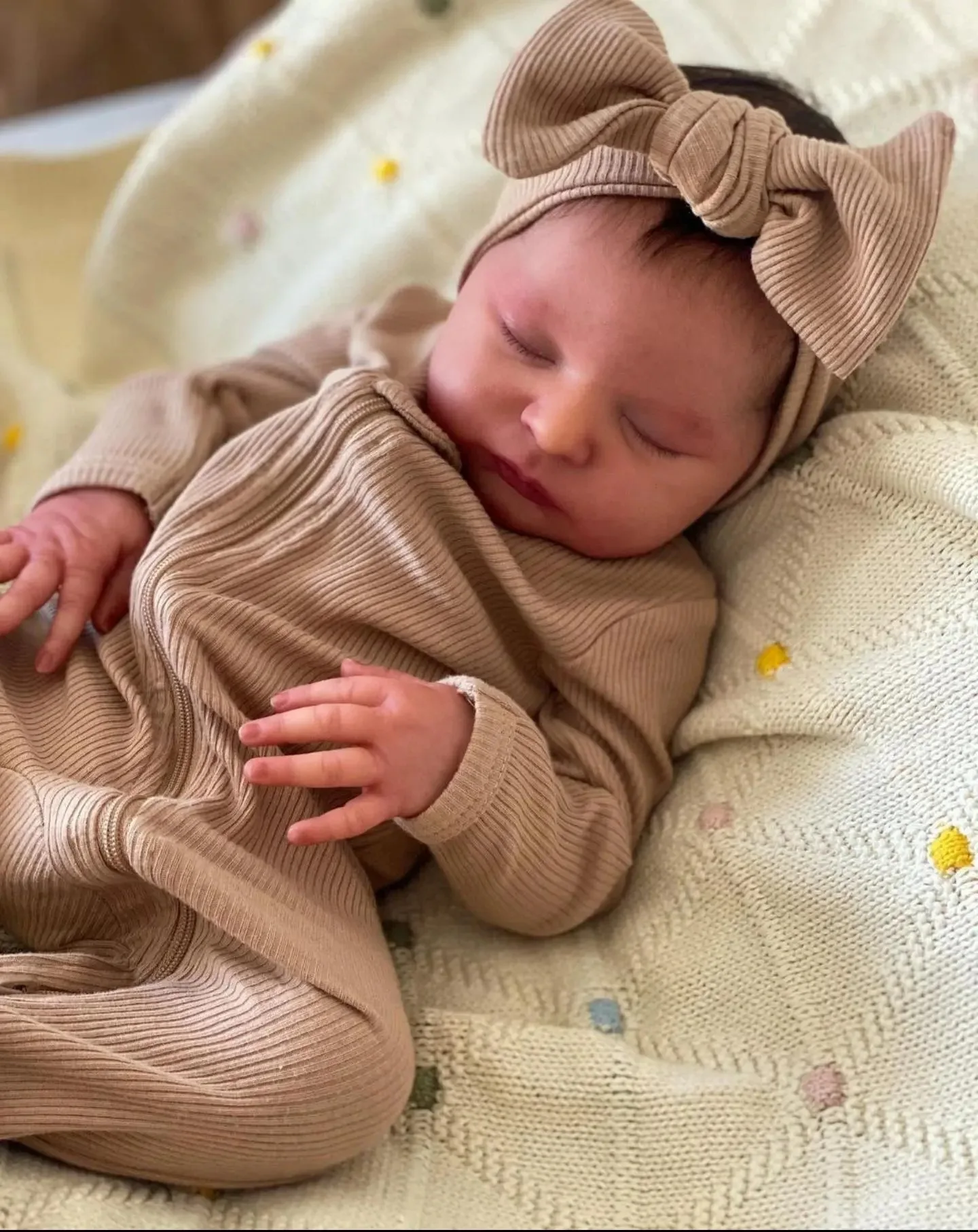 Silicone Baby Dolls Already Painted Finished Reborn Baby Doll Sleeping Baby Doll 3D Skin Visible Veins Surprise Gift for Child