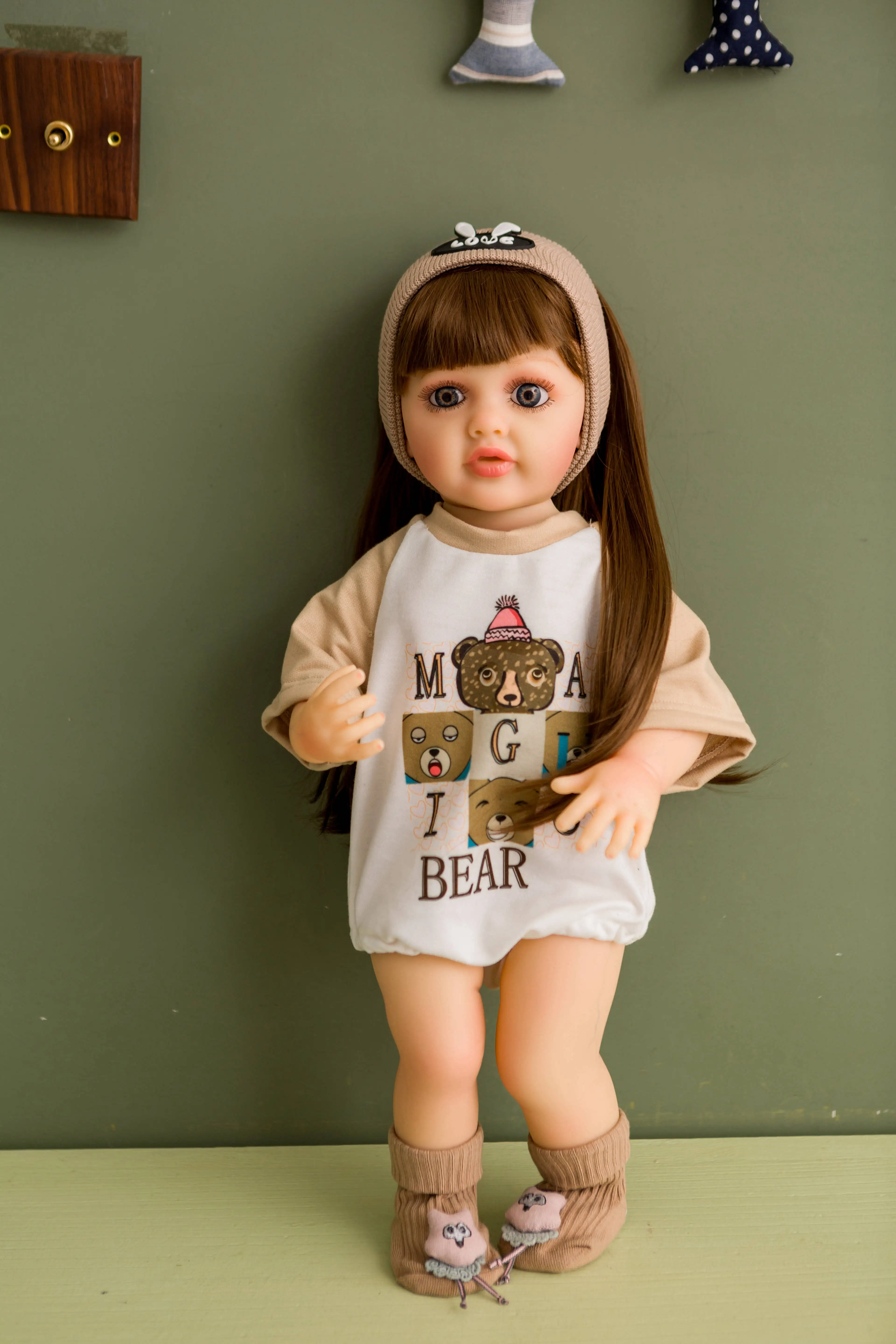 Doll Clothes for 55cm Dolls 22inch Doll's Clothing Sweater Dress Overall DIY Toy Dolls Outfit for Dolls Clothes Accessories