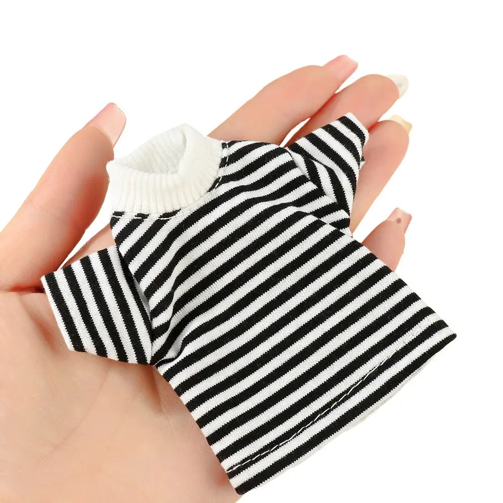 30CM Doll Clothes Fashion Stripe Undershirt Casual Wear Shorts Tooling Style Jeans Pants For 11.5" 1/6 BJD Dolls Accessories