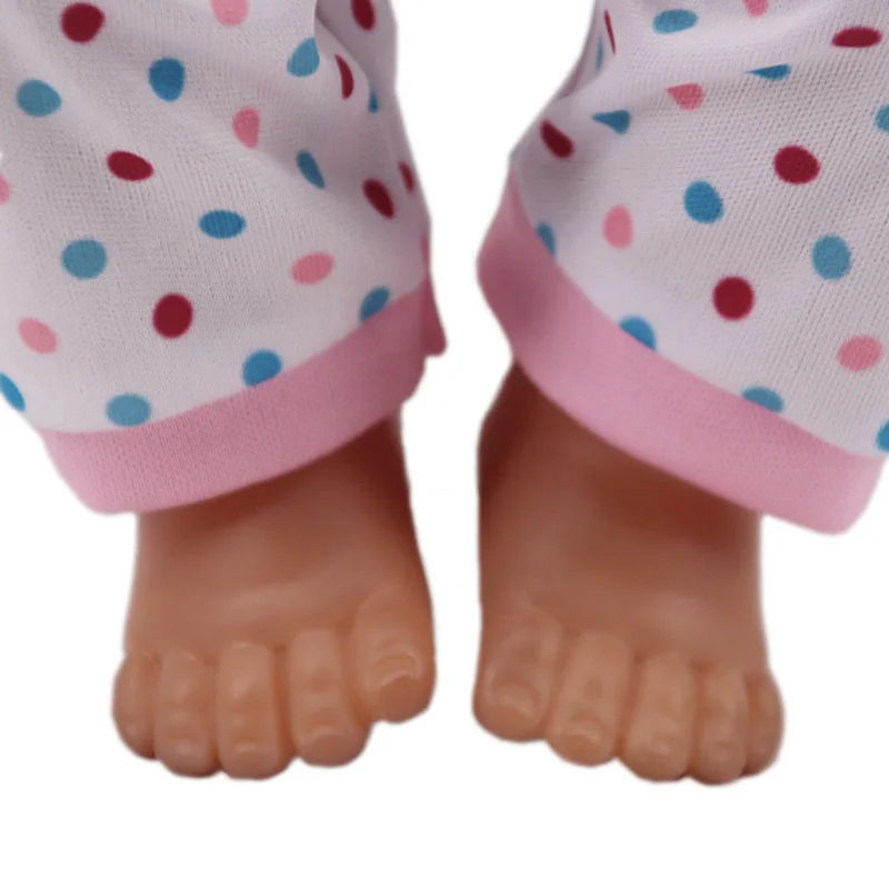 2 Pcs/Set Kawaii Animal Pajamas Suit For 43cm Baby Doll Clothes Accessories And 18 Inch American Doll Girl's Toys Our Generation