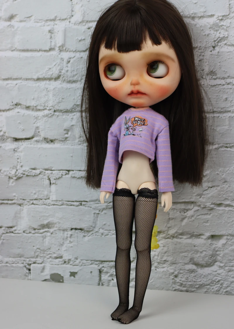 Blythe Clothes Trench Coat Casual Pants for Ob24 Ob22 Azone Blythe Doll Suit Tweed Jacket Set