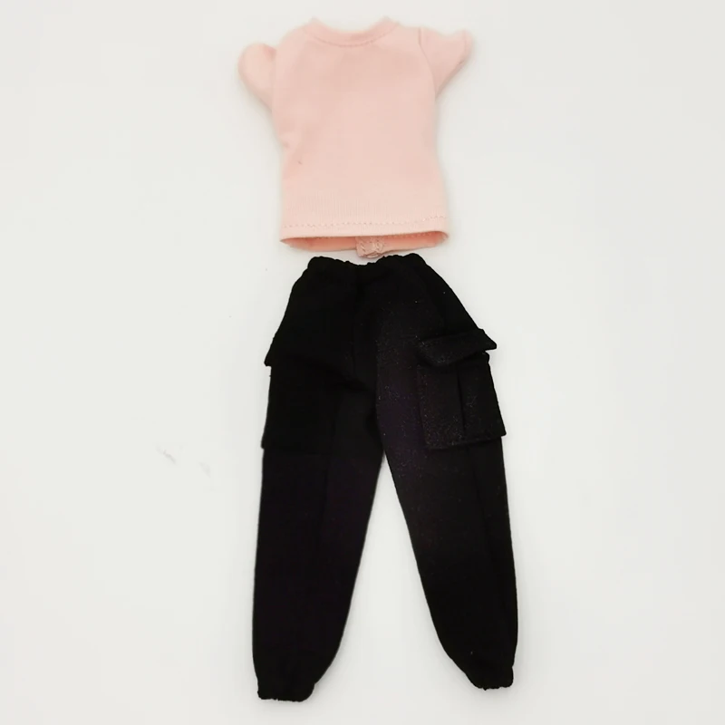 Blythe Clothes Trench Coat Casual Pants for Ob24 Ob22 Azone Blythe Doll Suit Tweed Jacket Set