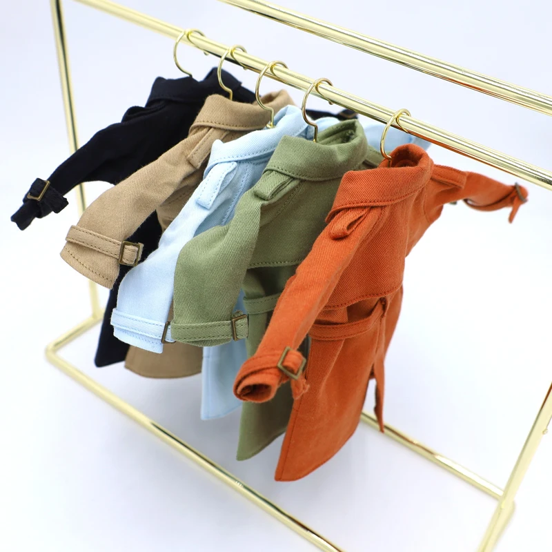 Blythe Clothes Trench Coat Casual Pants for Ob24 Ob22 Azone Blythe Doll Suit Tweed Jacket Set