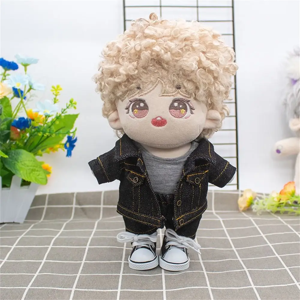 10CM Doll Clothes Fashion Coat Tops Casual Wears Jeans Pants Cotton Jacket For 1/12 Bjd Dolls Accessories Plush Dolls Kids Toys