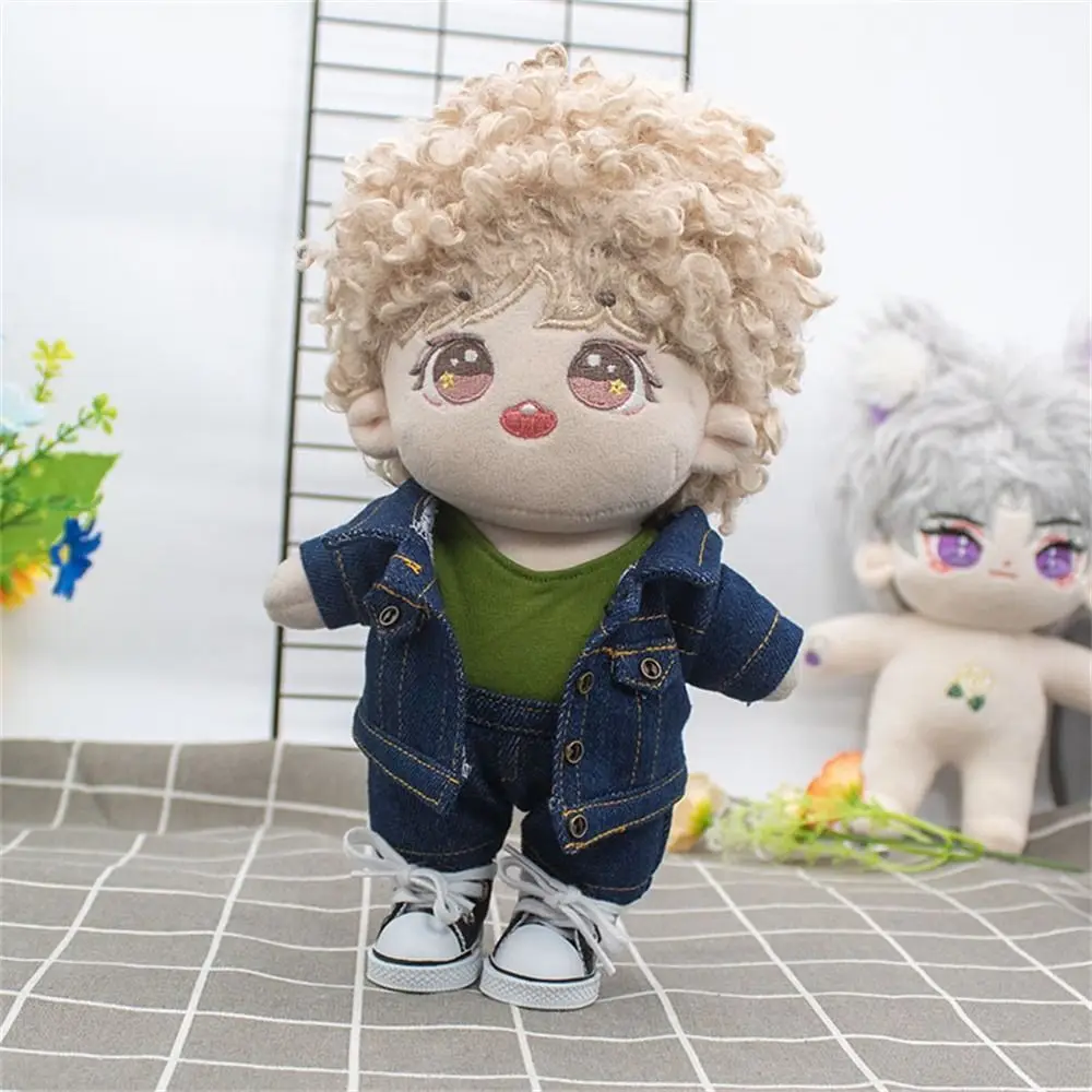 10CM Doll Clothes Fashion Coat Tops Casual Wears Jeans Pants Cotton Jacket For 1/12 Bjd Dolls Accessories Plush Dolls Kids Toys