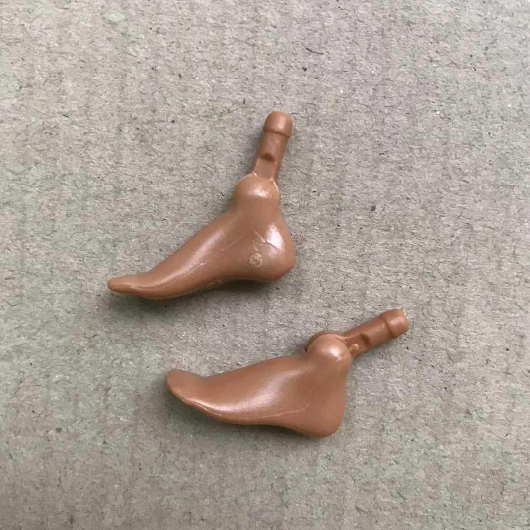 1/6 Doll Replacements Hands Elbows Feet Black Brown White Beige White Pink Skin Doll Parts Original Doll Accessories