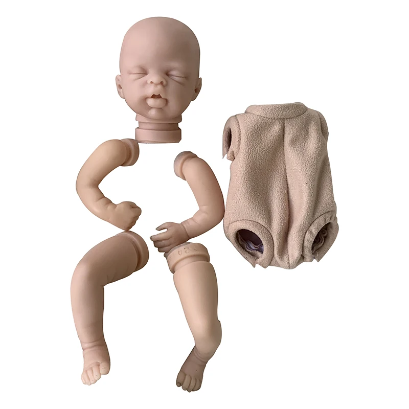 10inch Reborn Doll Kit Katie Sleeping Baby Girl Unpainted DIY Doll Parts