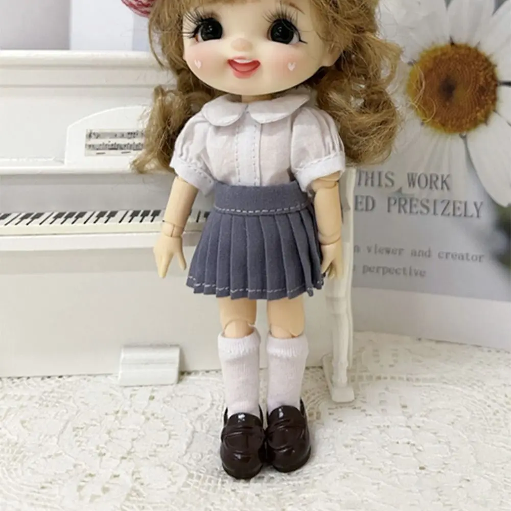 Handmade Skirt Doll Uniform Skirt Cute Doll Clothes For 1/12BJD Dolls For 1/11OB11 Dolls Shorts Pants Dresses Dolls Accessories
