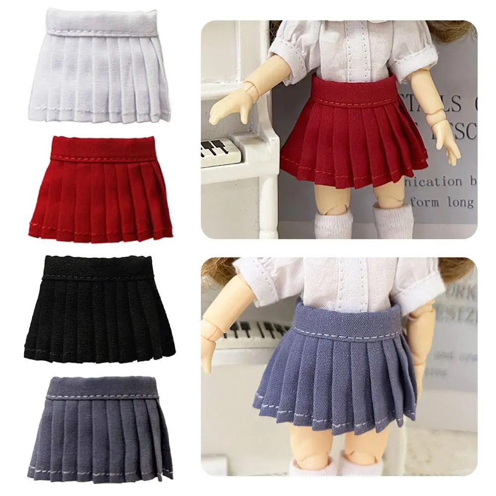 Handmade Skirt Doll Uniform Skirt Cute Doll Clothes For 1/12BJD Dolls For 1/11OB11 Dolls Shorts Pants Dresses Dolls Accessories