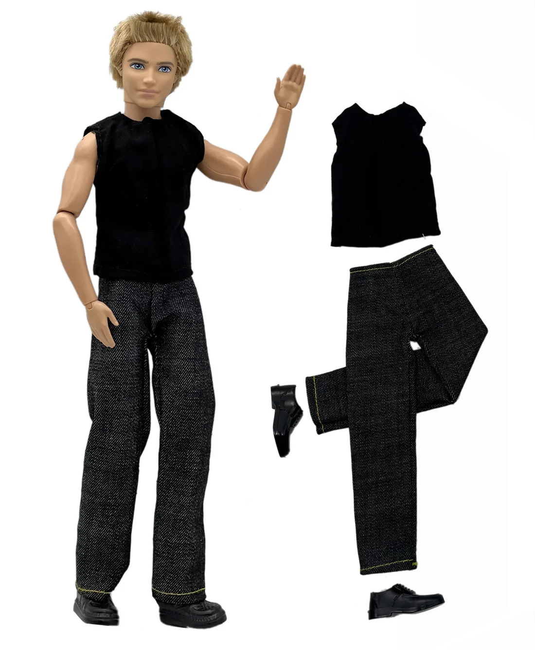 1 Set Ken Cloth Handmade Handsome Doll Accessories Casual Wear Suit for 30cm 12inch Ken Doll Kids GiftA1