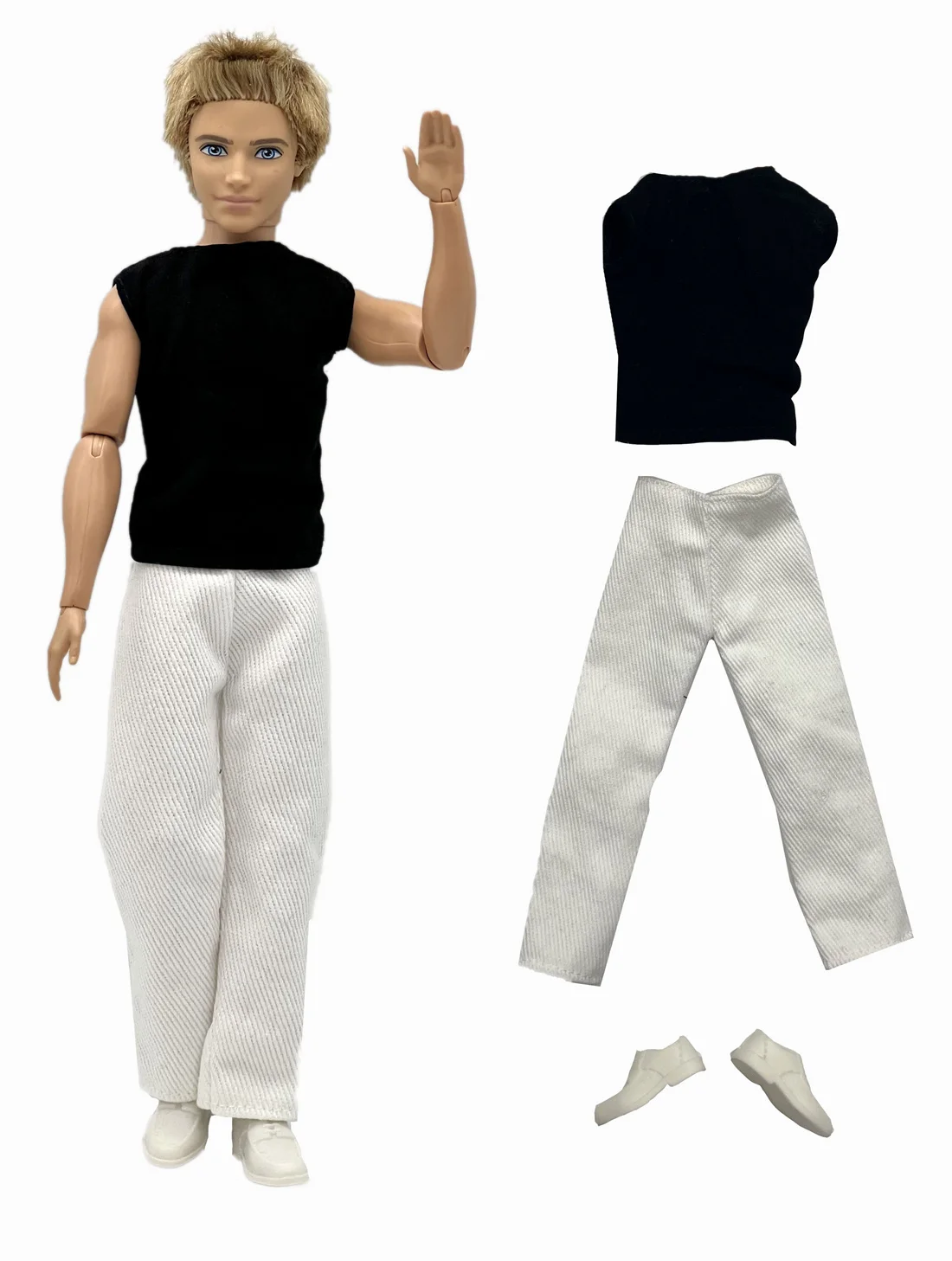 1 Set Ken Cloth Handmade Handsome Doll Accessories Casual Wear Suit for 30cm 12inch Ken Doll Kids GiftA1