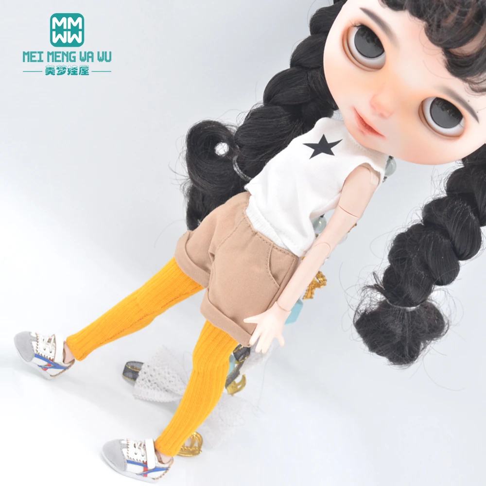 Fits Blyth Azone OB23 OB24 Doll Accessories Fashion Stretch Tight Leggings Pink, Black, Brown