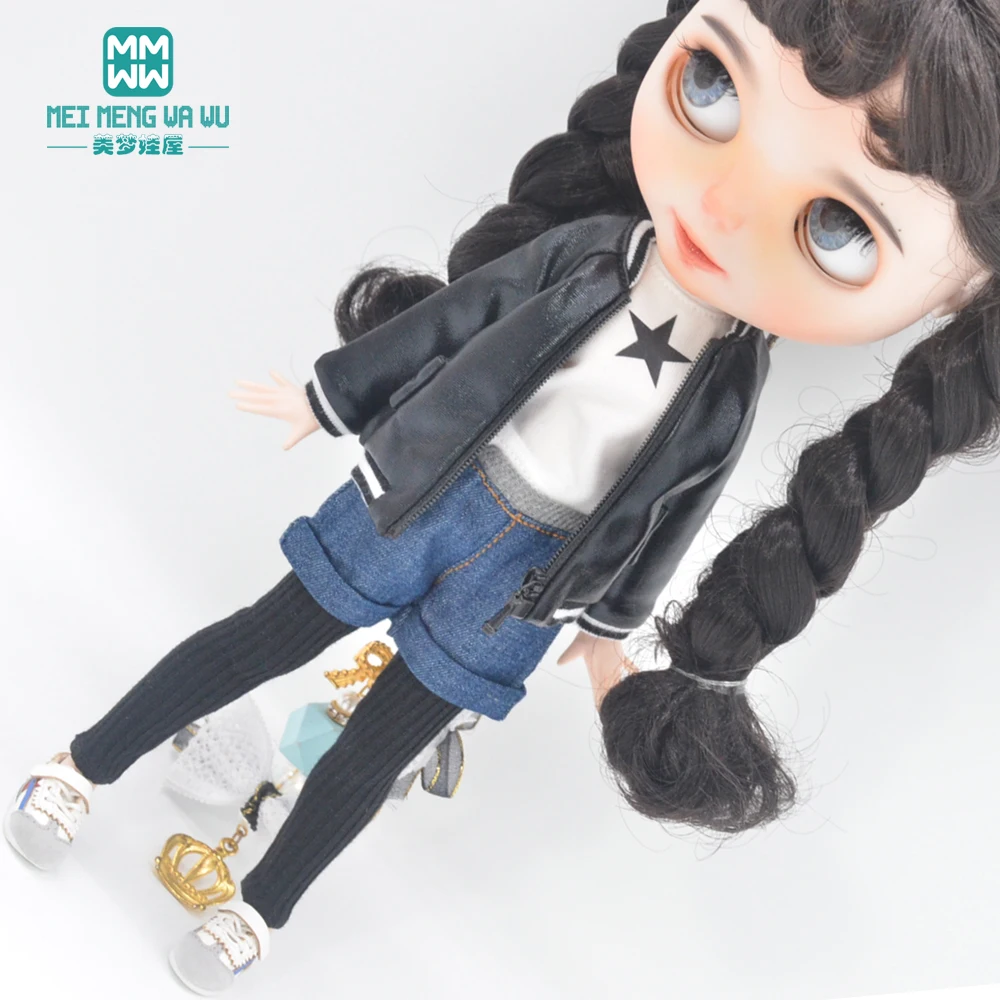 Fits Blyth Azone OB23 OB24 Doll Accessories Fashion Stretch Tight Leggings Pink, Black, Brown