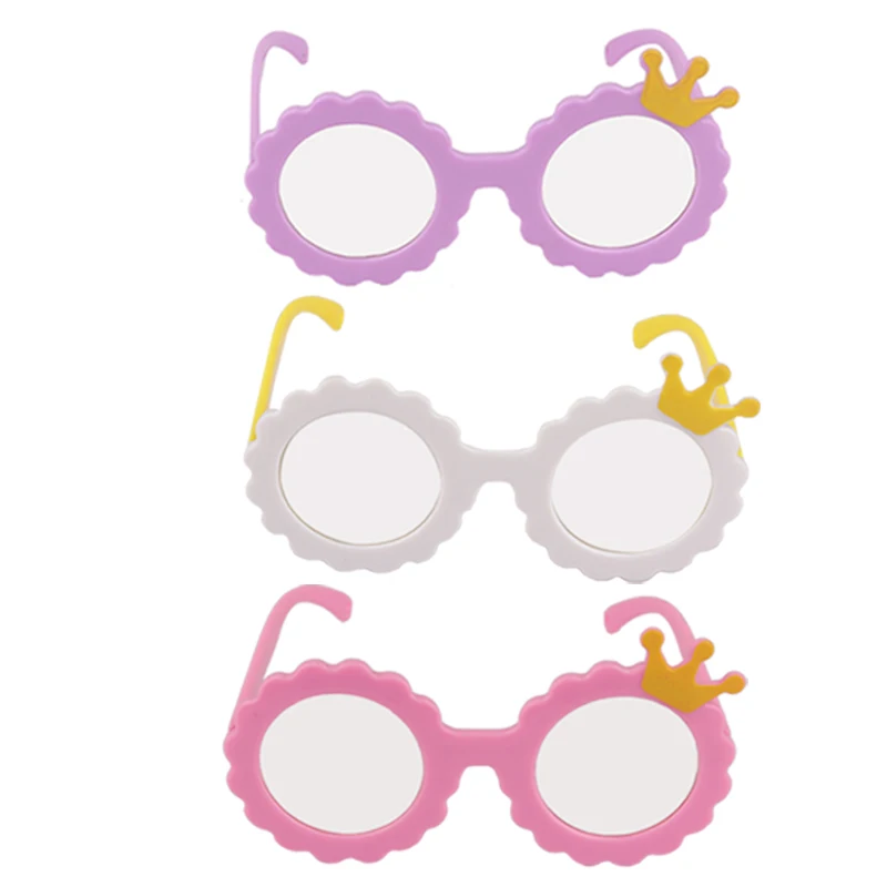 Cute Doll Sunglass For American 18 Inch Girl Dolls Beach Party Travel Glasses For 43cm Baby New Born&DIY Doll Girls Toy Gift