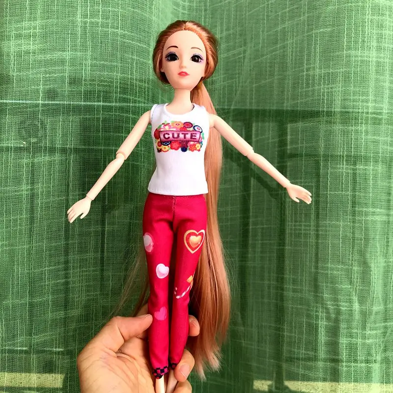 Dolls Clothes Tops Pants Dressing Kids Toys Fast Shipping Items Mini Dress Wear For Children DIY Girl Birthday Christmas Present