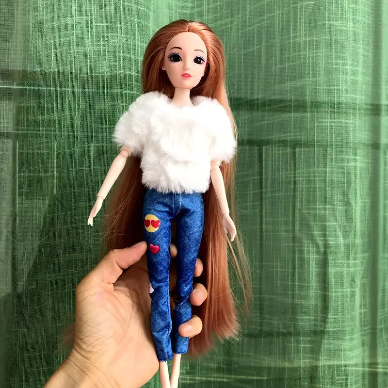 Dolls Clothes Tops Pants Dressing Kids Toys Fast Shipping Items Mini Dress Wear For Children DIY Girl Birthday Christmas Present