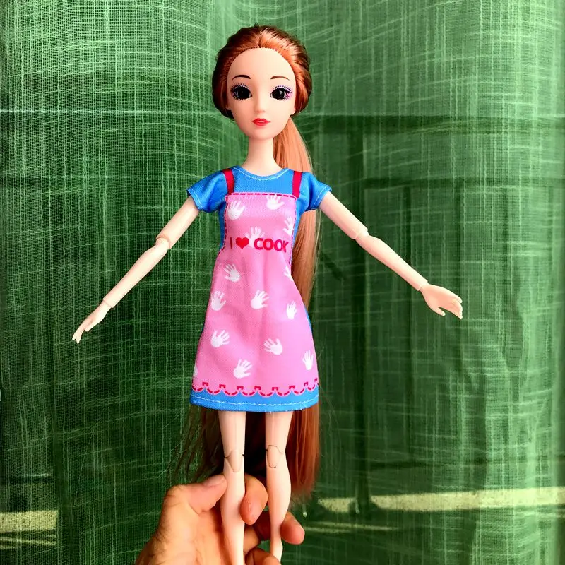 Dolls Clothes Tops Pants Dressing Kids Toys Fast Shipping Items Mini Dress Wear For Children DIY Girl Birthday Christmas Present