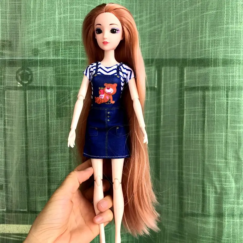Dolls Clothes Tops Pants Dressing Kids Toys Fast Shipping Items Mini Dress Wear For Children DIY Girl Birthday Christmas Present