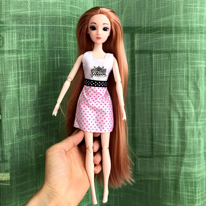 Dolls Clothes Tops Pants Dressing Kids Toys Fast Shipping Items Mini Dress Wear For Children DIY Girl Birthday Christmas Present