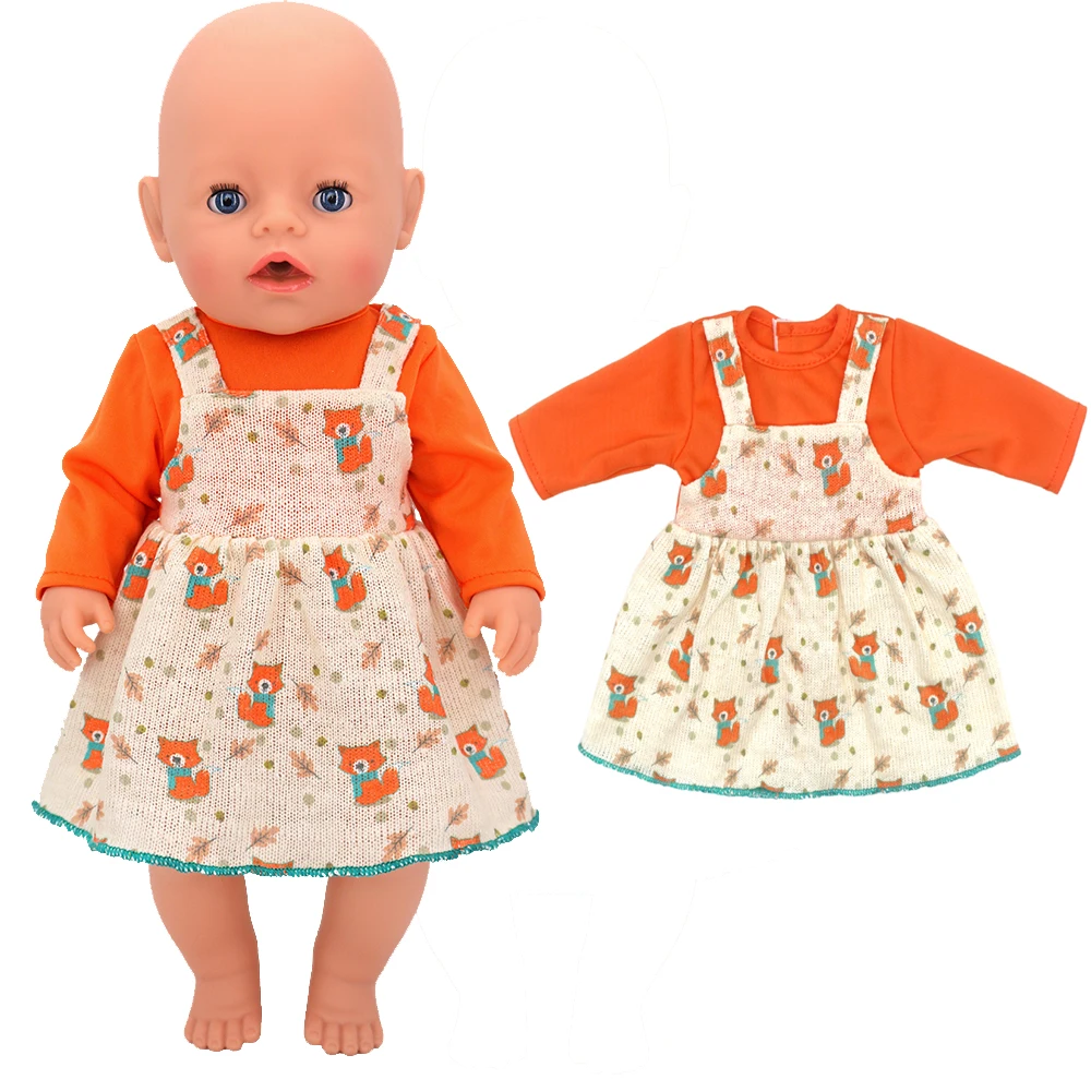 Santa Claus Dress for Baby Doll Clothes Christmas Dress 18 Inches Girl Doll Tutu Skirt