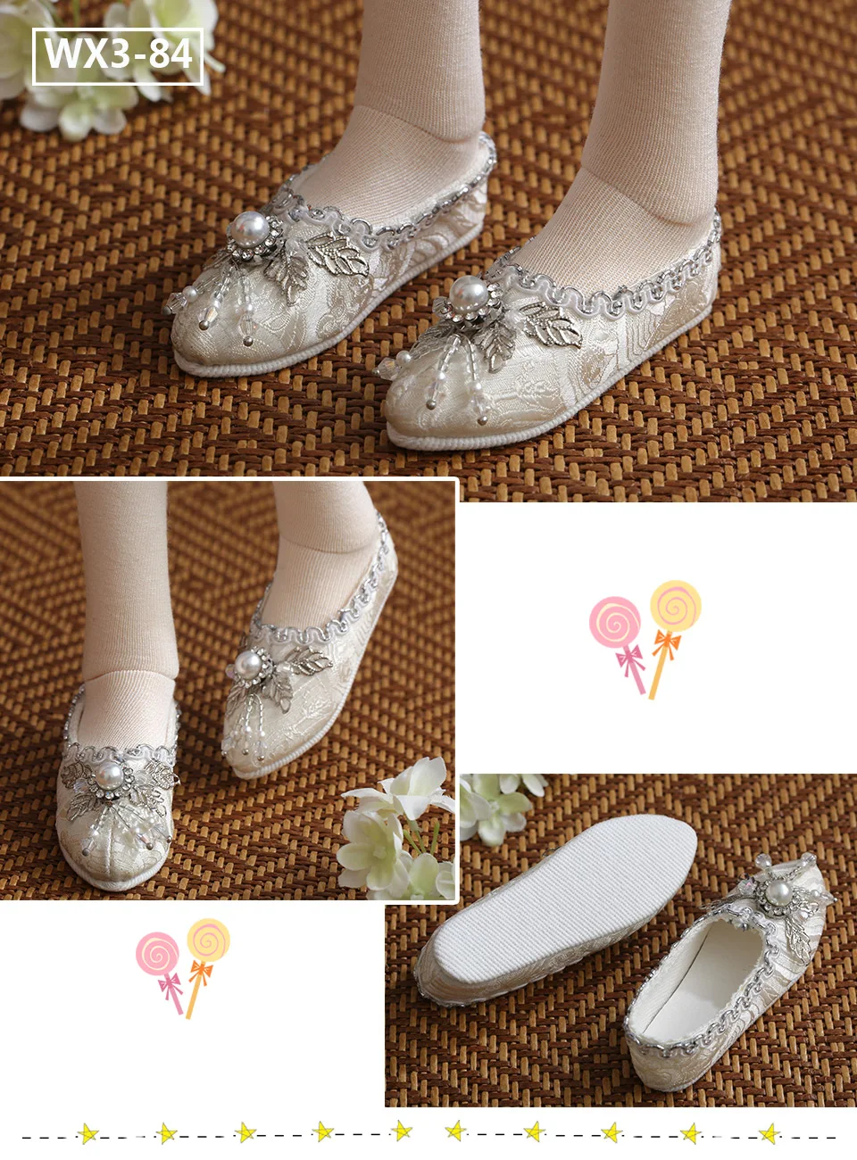 New BJD Shoes 1/3 AS SDGR Girl Doll Body 8.0cm BJD Shoes Fashion Doll Shoes Doll Accessories Toys SD Size Doll Shoes
